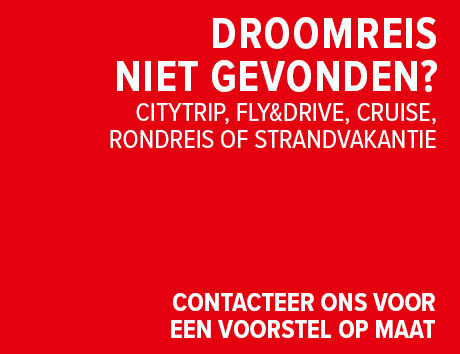Droomreis niet gevonden? Contacteer ons voor een voorstel op maat